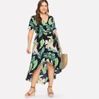 Shein Palm Tree Print Dress