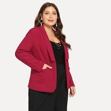Shein Plus Solid Blazer