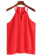 Shein Layered Keyhole Front Racer Cami Top