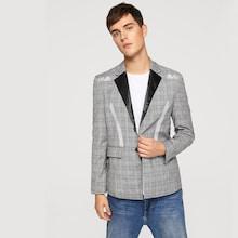 Shein Men Plaid Print Blazer