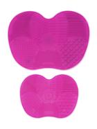 Shein Makeup Brush Cleaning Mat With Sucker 2pcs
