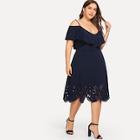 Shein Plus Cut Out Ruffle Cami Dress