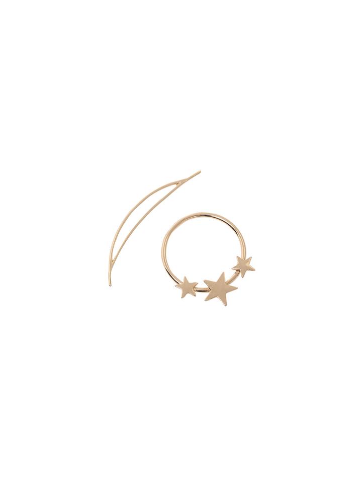 Shein Gold  Pentagramme Shape Hair Jewelry