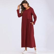 Shein Pleated Contrast Longline Dress