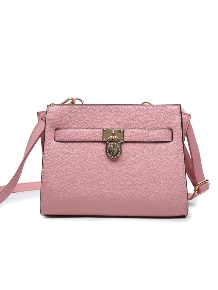 Shein Lock Embellished Strap Shoulder Bag