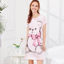Shein Bear Print Night Dress