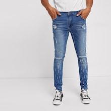 Shein Men Ripped Detail Bleach Wash Jeans