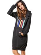 Shein Printed Hoodie Dress