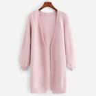 Shein Raglan Sleeve Embroidered Knit Coat