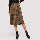Shein Belted Leopard Print Skirt