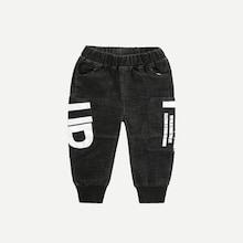 Shein Toddler Boys Letter Print Jeans