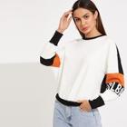 Shein Cut And Sew Letter Pullover
