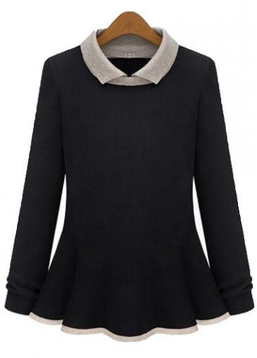 Rosewe Fabulous Long Sleeve Woman Pullovers With Turndown Collar