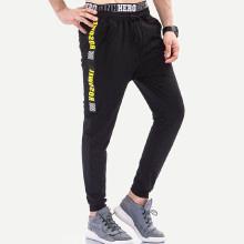 Shein Men Letter Print Side Pants