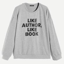 Shein Men Drop Shoulder Letter Print Pullover