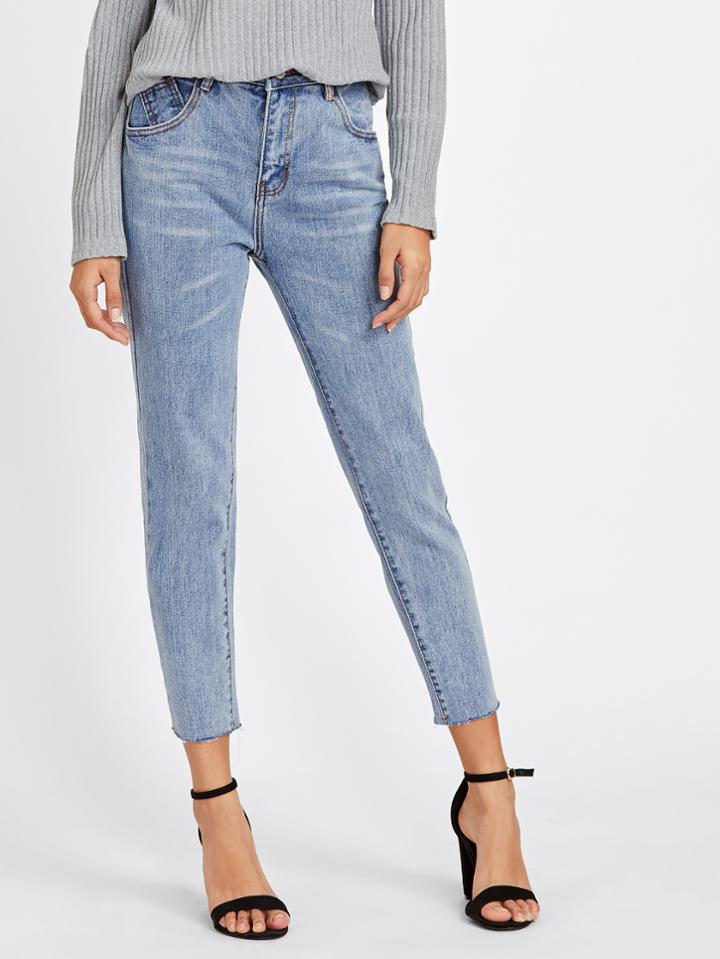 Shein Back Thigh Rip Jeans