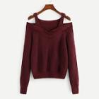 Shein Plus Cold Shoulder Sweater