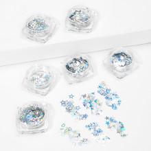 Shein Multi Shaped Sequin Manicure