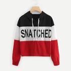 Shein Cut And Sew Letter Print Hoodie