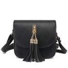 Shein Black Tassel Embellished Flap Bag