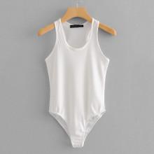 Shein Solid Tank Bodysuit