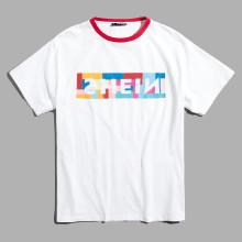 Shein Men Color Block Letter Print Tee