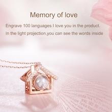 Shein House Pendant Light Projection Chain Necklace