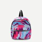 Shein Camouflage Pattern Zipper Front Backpack
