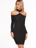 Shein O Ring Detail Racer Back Dress