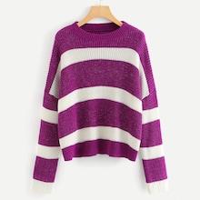 Shein Two Tone Glitter Oversized Jumper