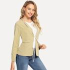 Shein Contrast Tipping Knot Coat
