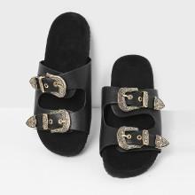 Shein Buckle Strap Slide Sandals