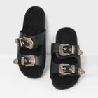 Shein Buckle Strap Slide Sandals
