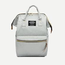 Shein Slogan Patch Decor Nylon Backpack