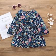 Shein Toddler Girls Calico Print Dress
