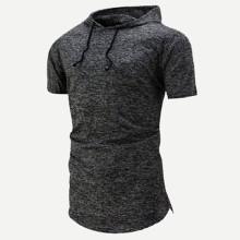 Shein Men Space Dye Hooded Sweatshirt