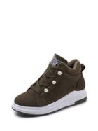 Shein Suede Faux Pearl Detail Lace Up Sneakers