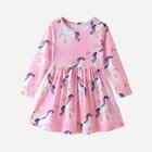 Shein Toddler Girls Unicorn Print Polka Dot Dress