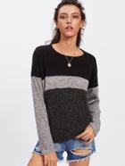 Shein Drop Shoulder Cut And Sew T-shirt