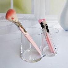 Shein 2compartments Makeup Brush Storage Bucket