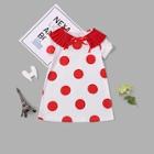 Shein Toddler Girls Tie Neck Polka Dot Dress