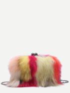 Shein Mulitcolor Fox Hair Crossbody Chain Bag