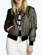 Shein Green Stand Collar Zipper Jacket