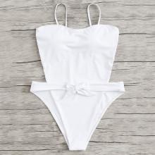 Shein Bow Tie Backless Swimsuit