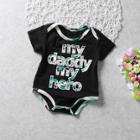 Shein Boys Letter Print Ringer Romper