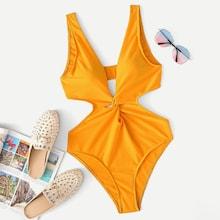 Shein Cut-out Twist Swimsuit