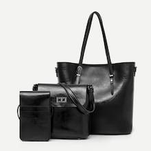 Shein Pu Tote Bag Set 3pcs