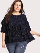 Shein Tiered Layer Ruffle Blouse