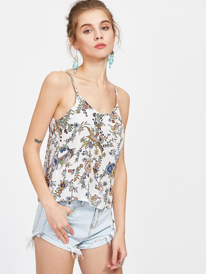 Shein Floral Print Cami Top