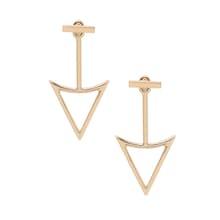 Shein Cutout Triangle Ear Jackets - Gold
